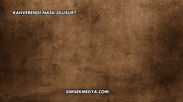 Kahverengi Nasıl Oluşur?