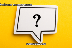İngilizcede Travel Ne Demek?